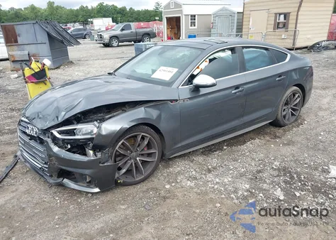 2018 Audi S5 3.0T Premium Plus z USA, uszkodzony, nr VIN WAUC4CF56JA098420